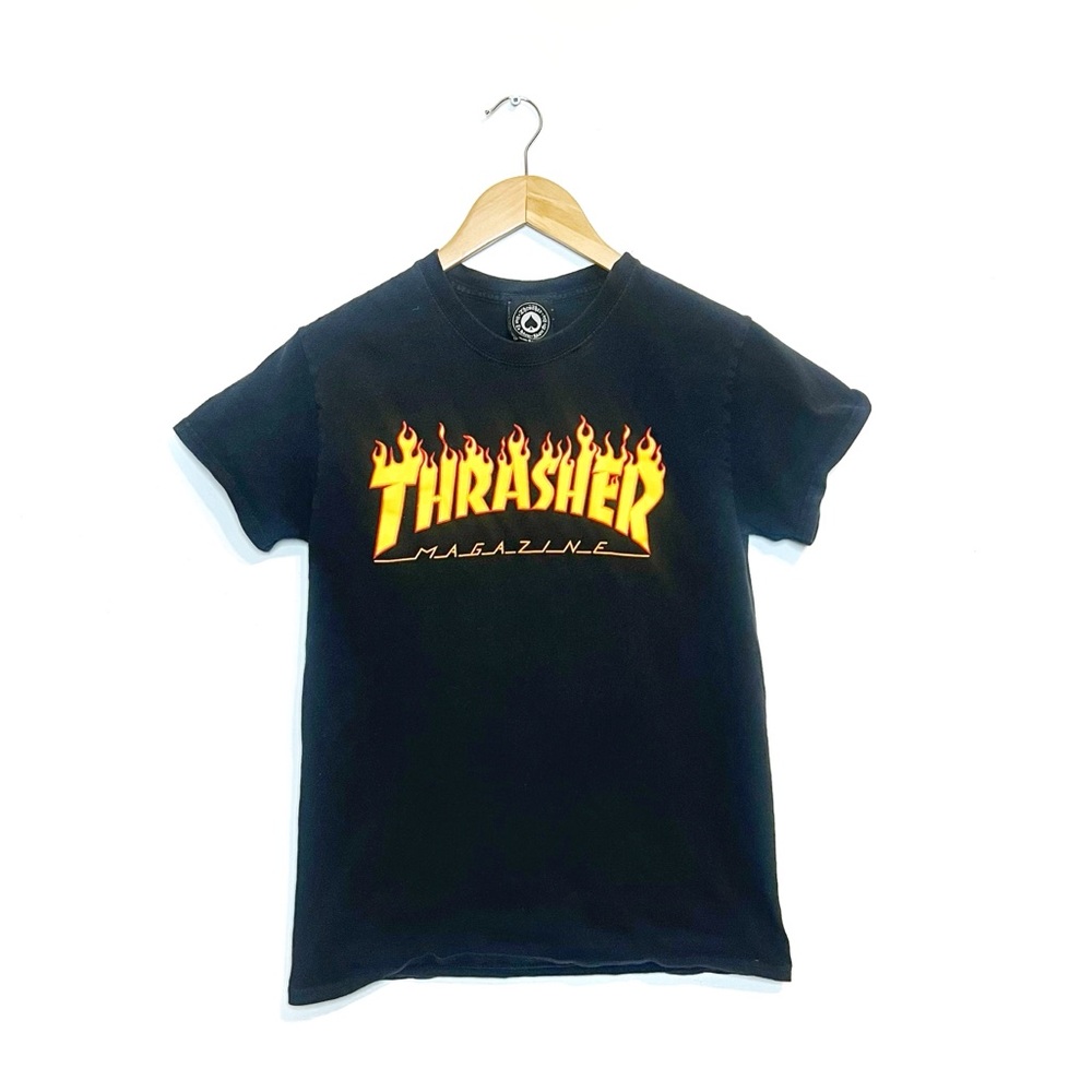 Thrasher | Black Classic Flame T-Shirt